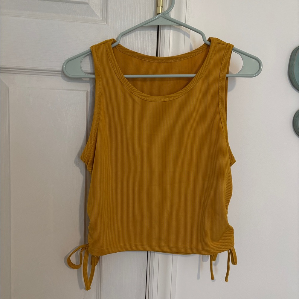 SHEIN crop tank top with adjustable side cinches